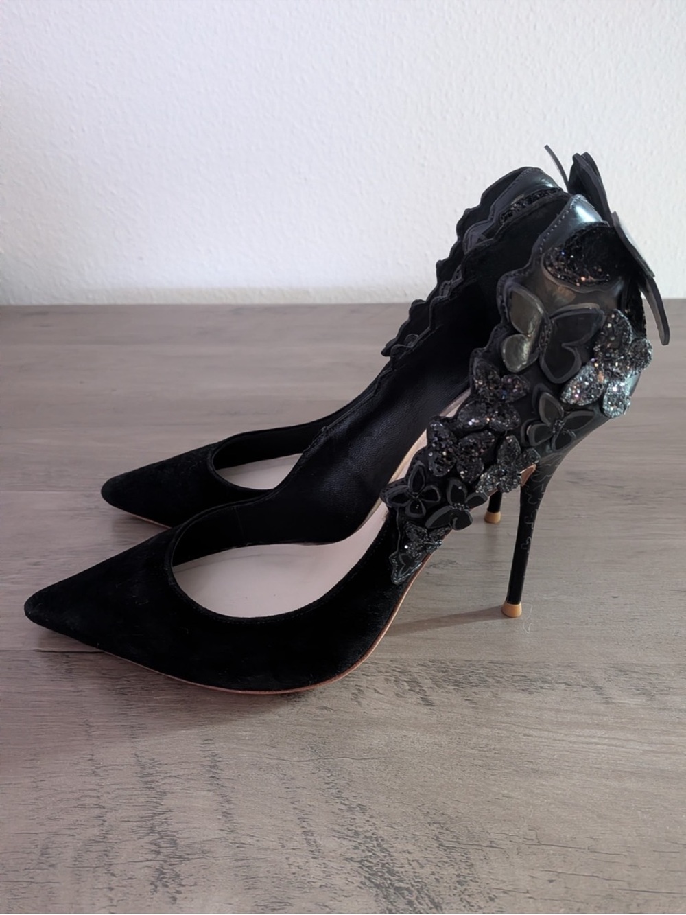 Black Butterfly Heels by Sophia Webster - Picture 2 of 6